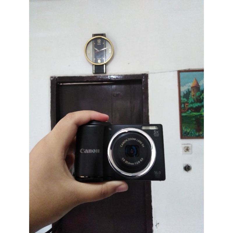 Camera Digital Camera Pocket Canon Powershot A810, Berfungsi Normal, Bekas Pemakaian, Full Perlengka