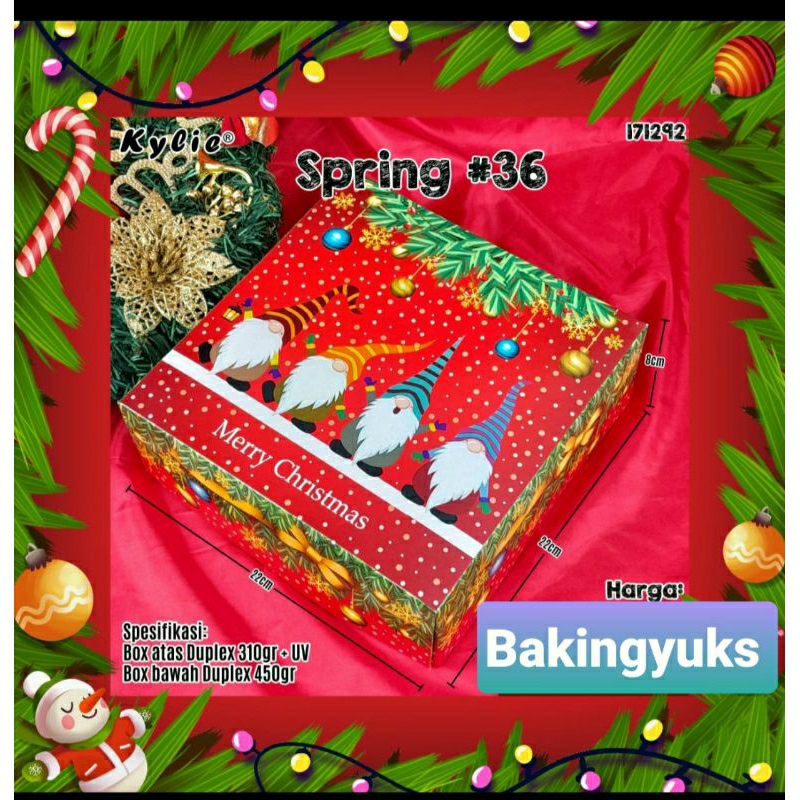 

BOX DUS PACKAGING CHRISTMAS /HAMPERS NATAL/ 22X22X8/BOX SPRING 36