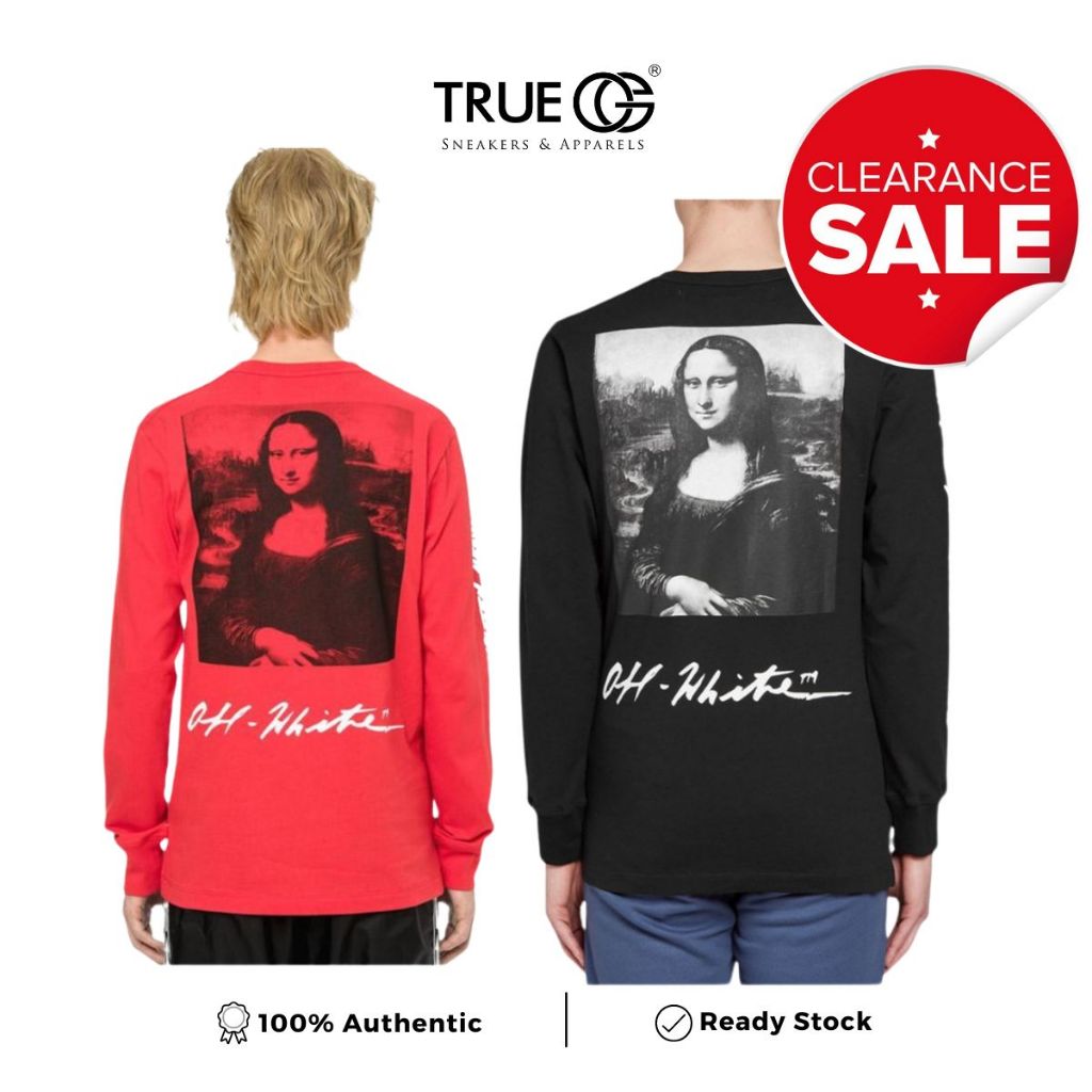 Off White Monalisa Long Sleeve T-Shirt Authentic