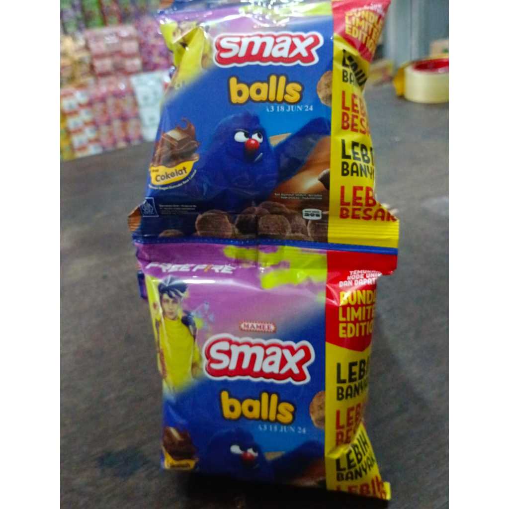 

Snack Smax Balls Rasa Coklat dan Keju 10gr Ciki Chiki Enak dan Murah