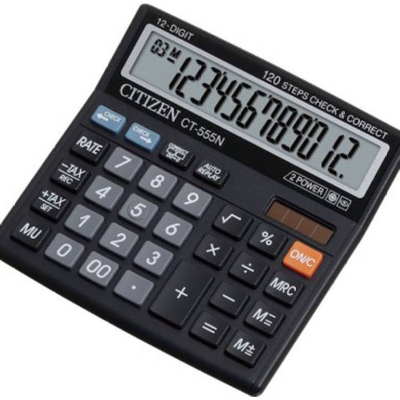 

Beli Sekarang - Kalkulator Citizen CT-555N / CT 555 N / Tax Calculator / Mark Up Calculation