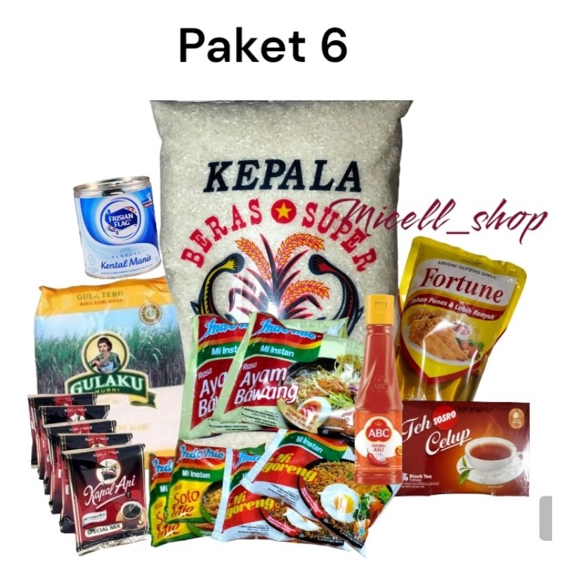 

✨SHOPEE MALL✨ PAKET 6 PAKET SEMBAKO SUPER MURAH grosir