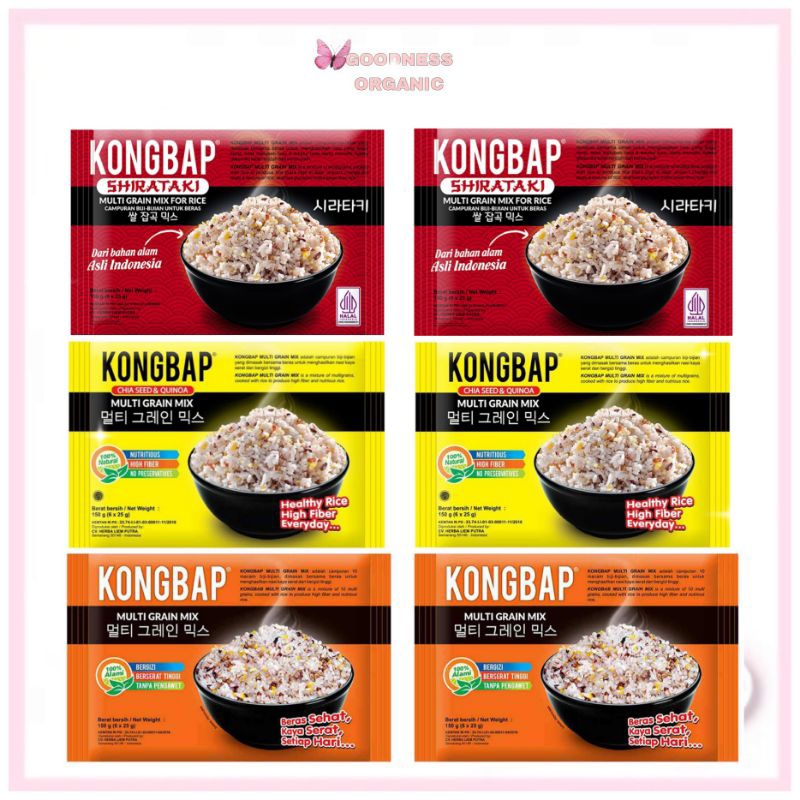 

Kongbap Multigrain Mix 6 Sachet 150gr