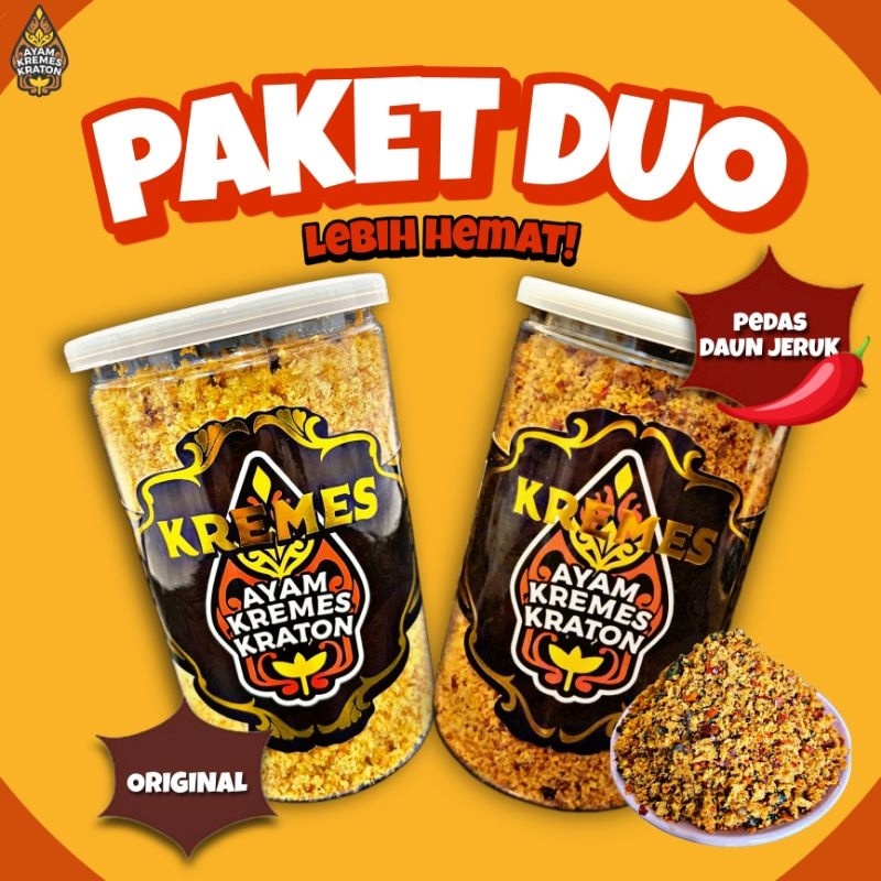 

12.12 SALE 《PAKET DUO》KREMES PEDAS DAUN JERUK + KREMES ORIGINAL gas !!