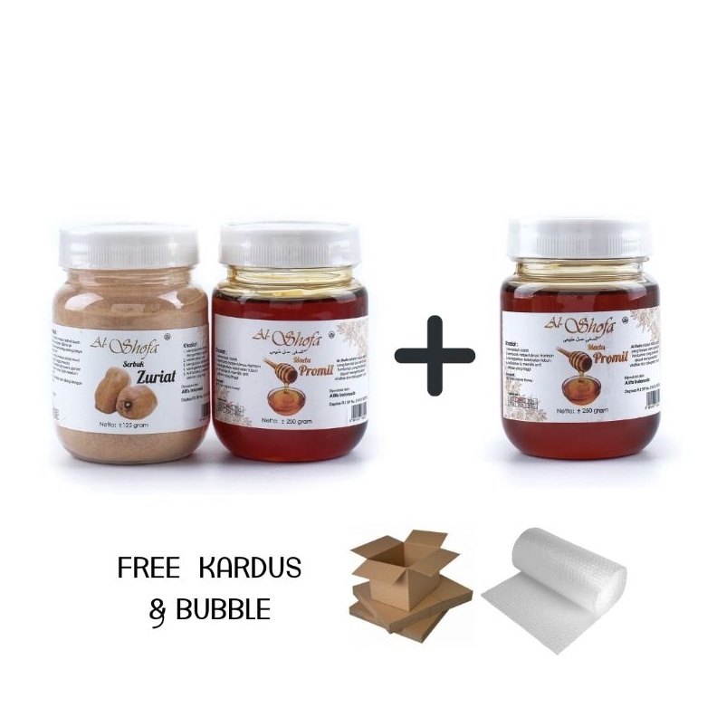 

✨12.12✨ COD Serbuk Zuriat Dan 2 Madu Promil Al Shofa Free Kardus 