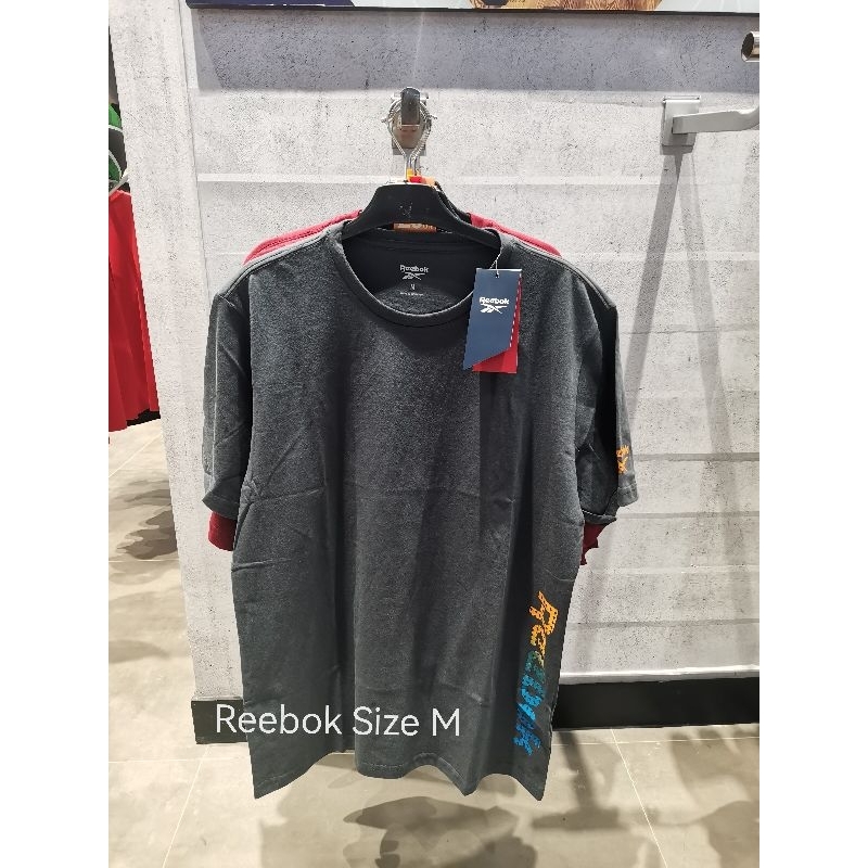 Reebok Men T-shirt Sports Station Kaos T-shirt Original