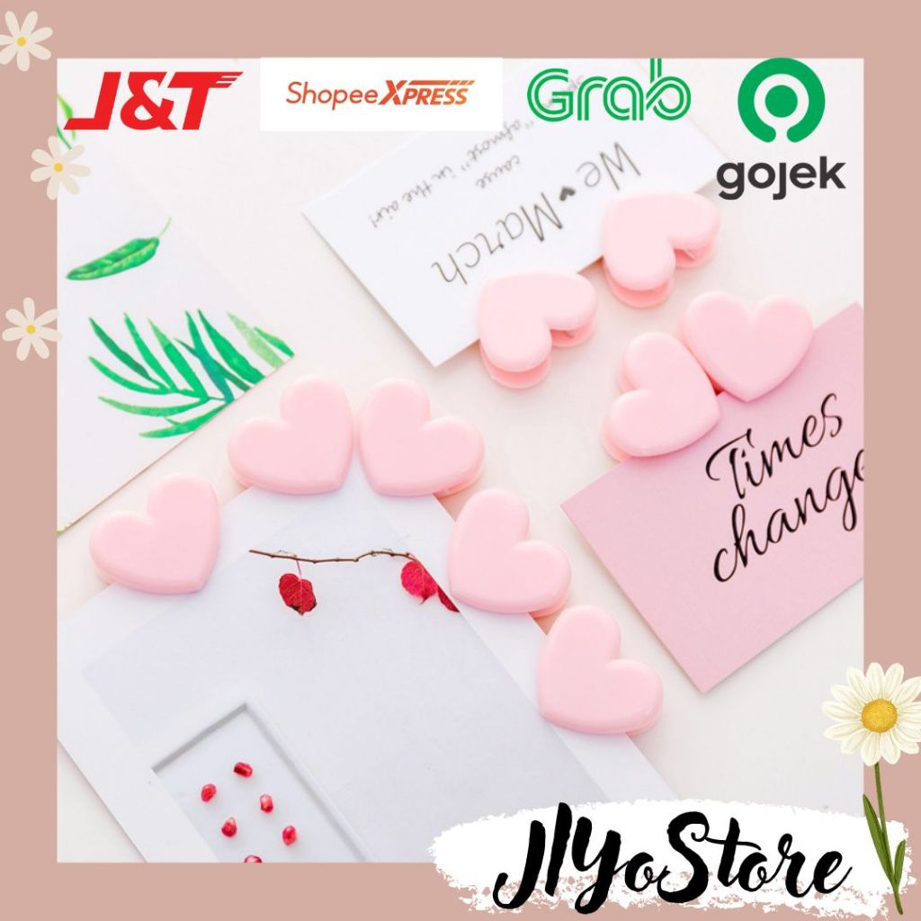 

1Pcs Klip Kertas Jepitan Love Hati Paper Clip Perlengkapan Sekolah ATK Stationery Aesthetic Lucu