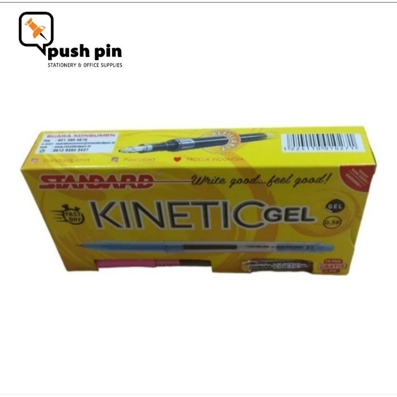 

Standard Pen Kinetic Gel 0.38 ( Pulpen, Ballpoint, Pena, Alat Tulis)
