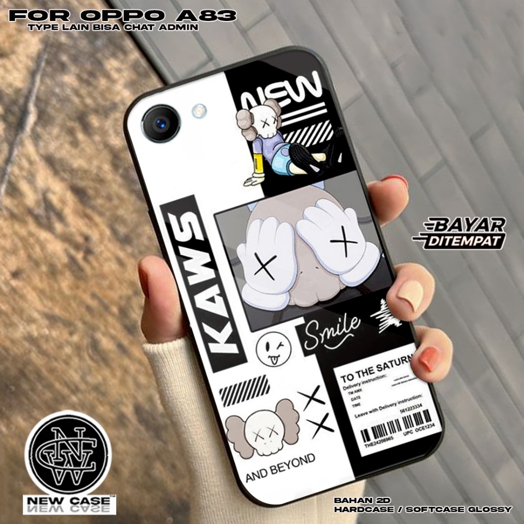 Case OPPO A83 - Casing Hp Terbaru 2024 Newcase [ KAWS ] Silikon Hp - Kesing Hp OPPO A83 - Casing Hp 