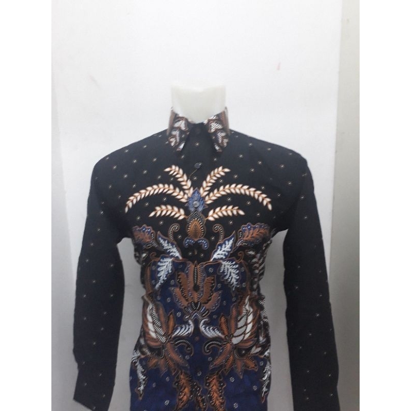 kemeja pria batik lengan panjang Carparelli