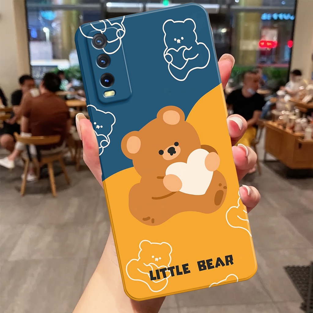 CASE VIVO Y12S/Y20/Y20S - SOFTCASE PRO CAMERA VIVO Y20/Y20S/Y12A/Y20A/Y20i/Y12S - FULL MOTIF - BEAR 