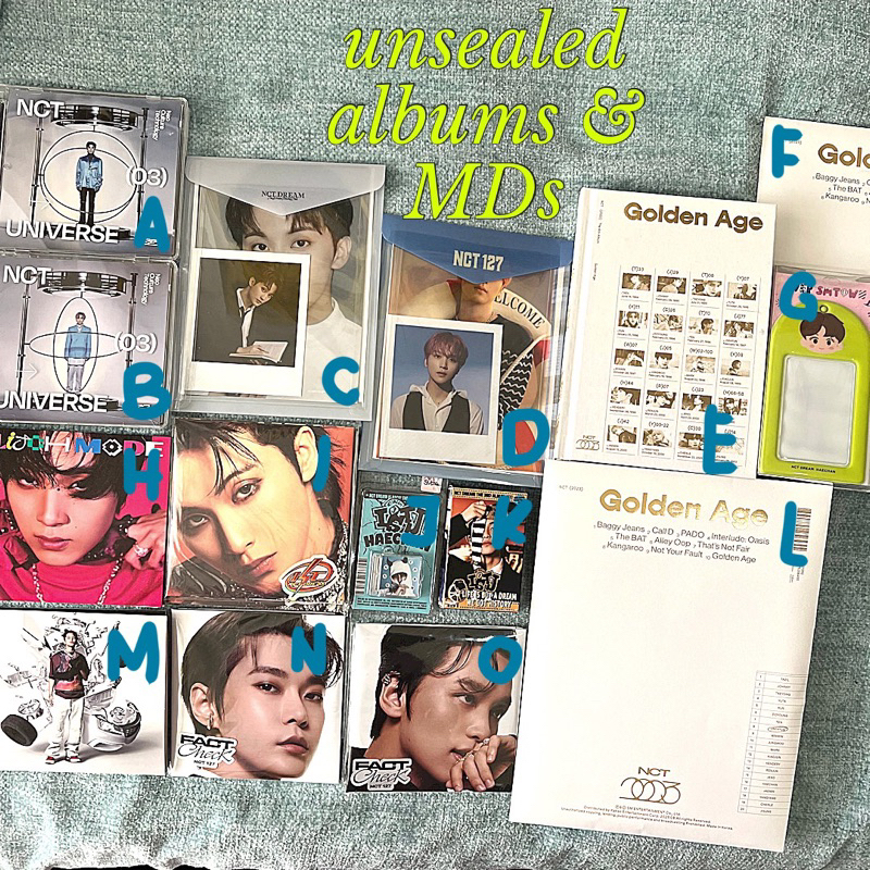 [READY STOCK] UNSEALED NCT Albums & MDs Golden Age/ISTJ/Glitch Mode/Universe/2Baddies/Golden Age MAR