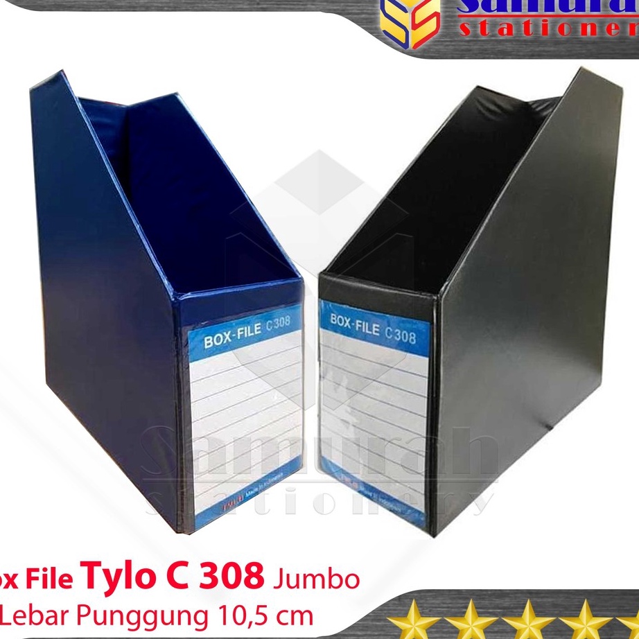 

Terlaris Box File Lipat Tylo C-308 Jumbo Warna Hitam - Biru / Rak Stand C 308 lebar 10,5 cm