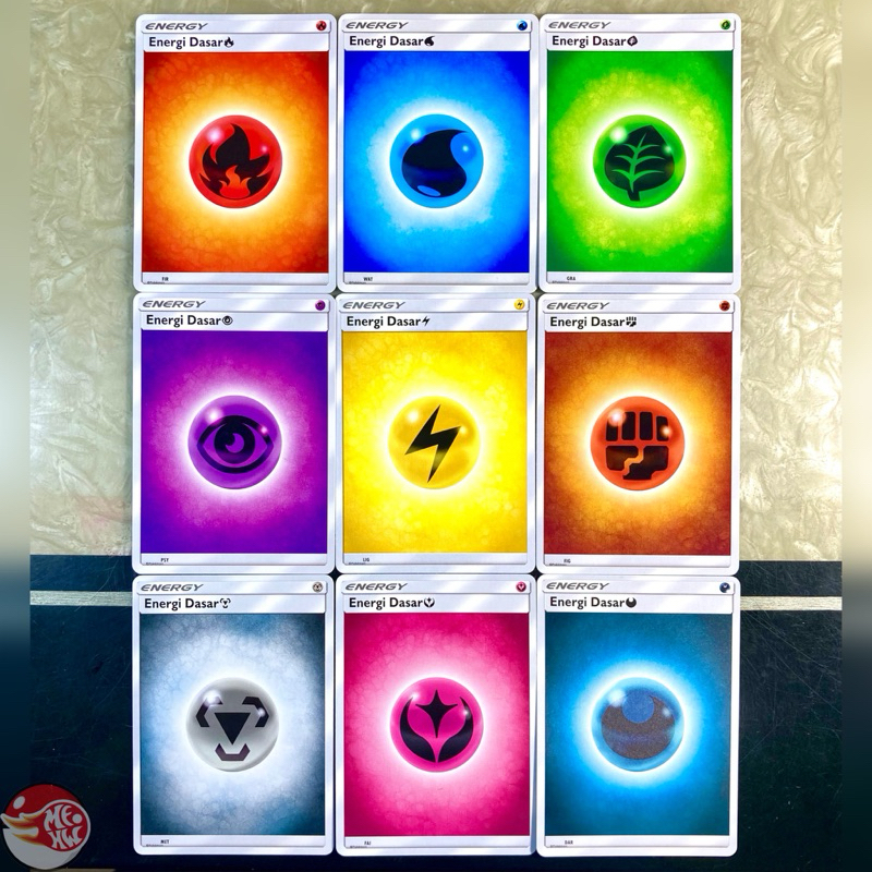 Kartu Energi Dasar Pokemon TCG Indonesia INA Staple