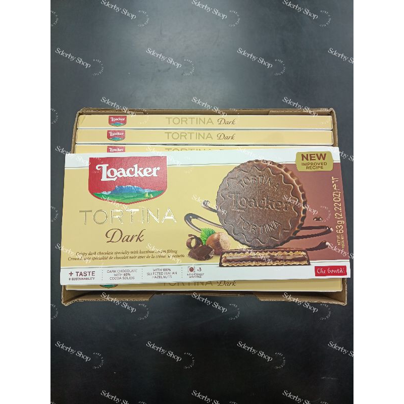 

Loacker Tortina Crispy Dark Chocolate With Italian Hazelnut