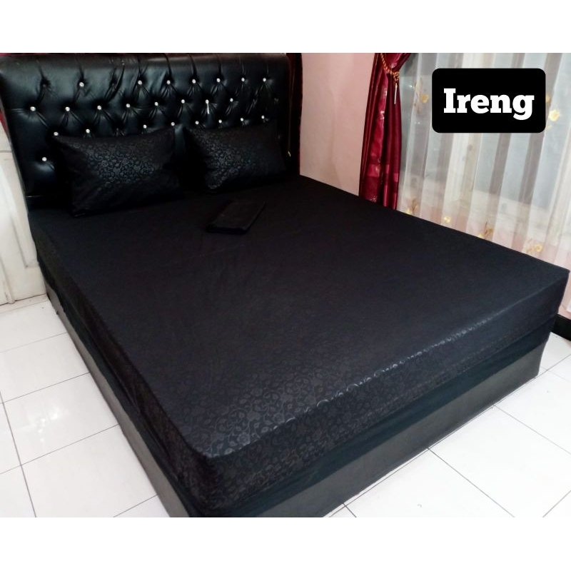 Sprei embos polos warna hitam