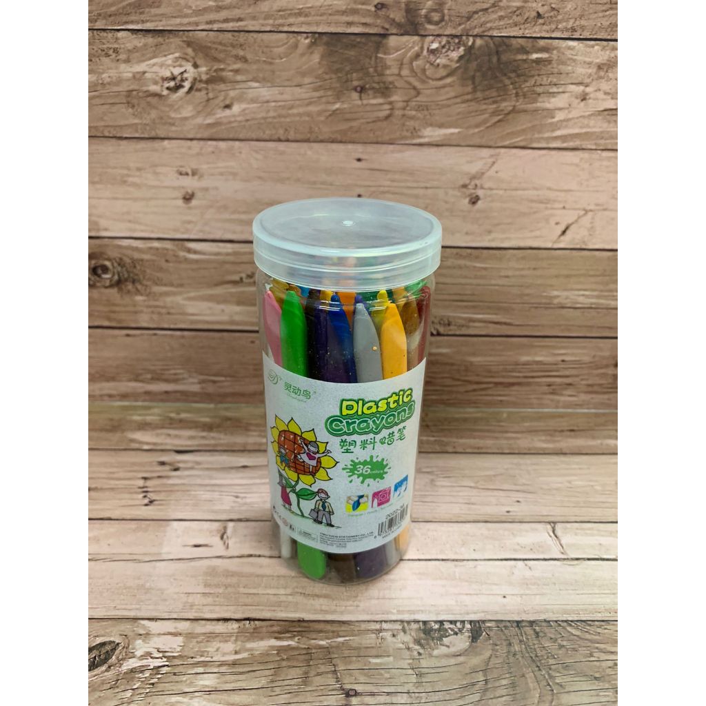 

Plastic Crayon Mewarnai Anti Kotor Krayon Anak Sekolah Anti Air - 36 warna (2022-36)