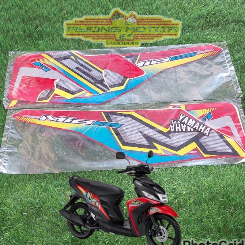 Striping Yamaha Mio M3 125 2023 Merah Hitam