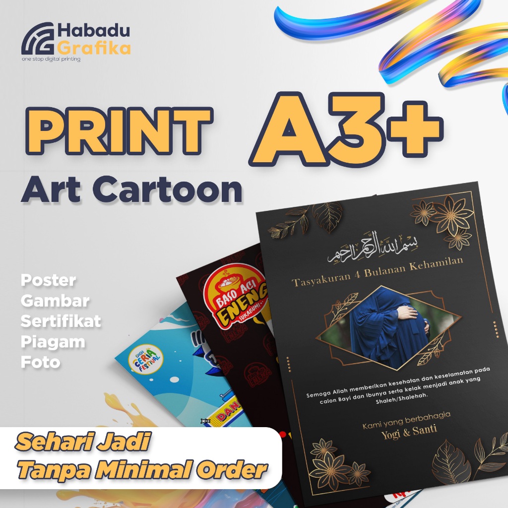

PRINT ATAU CETAK A3+ MURAH | Art Cartoon 260-310 Gsm