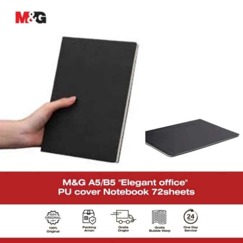 

M&G A5/B5 "Elegant office" PU cover Notebook 72sheets