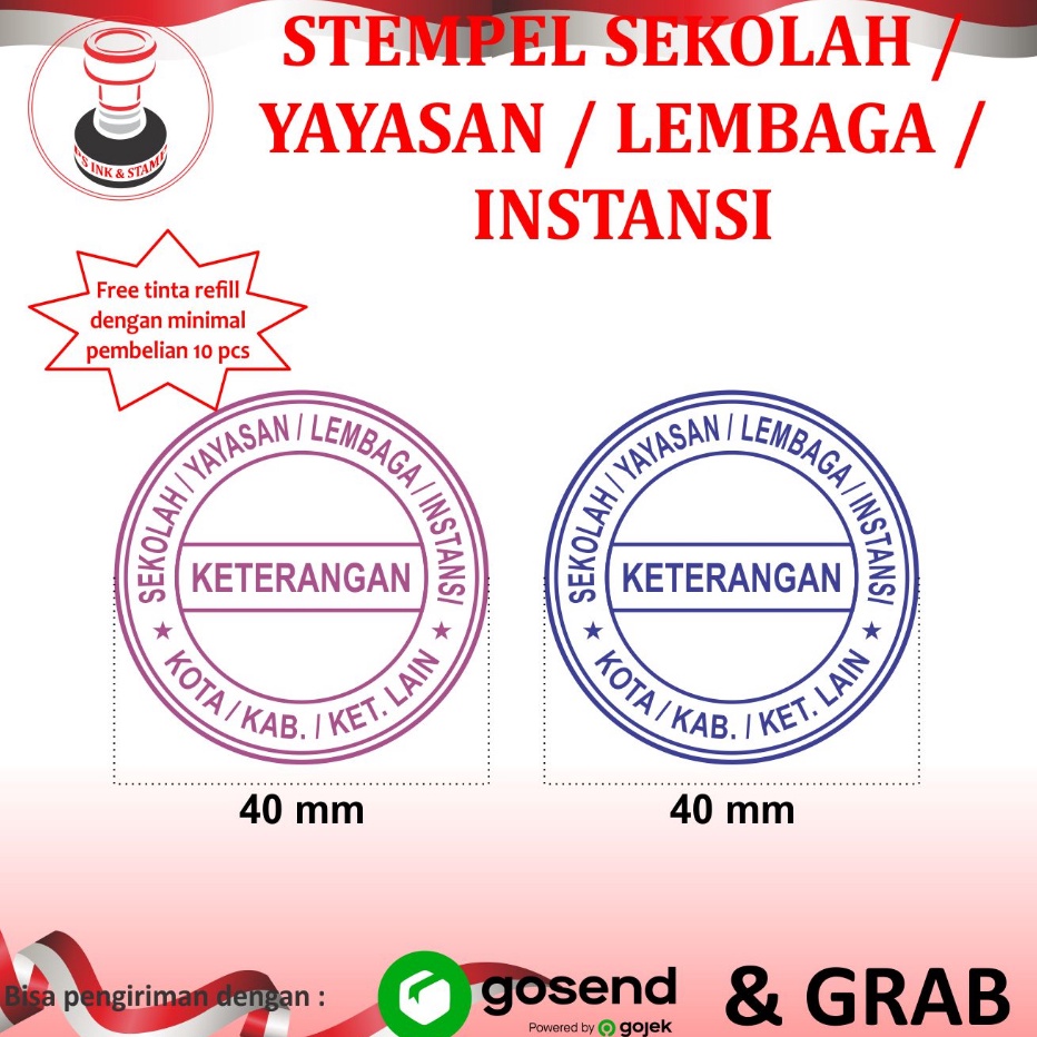 

Produk STEMPEL SEKOLAH YAYASAN LEMBAGA INSTANSI
