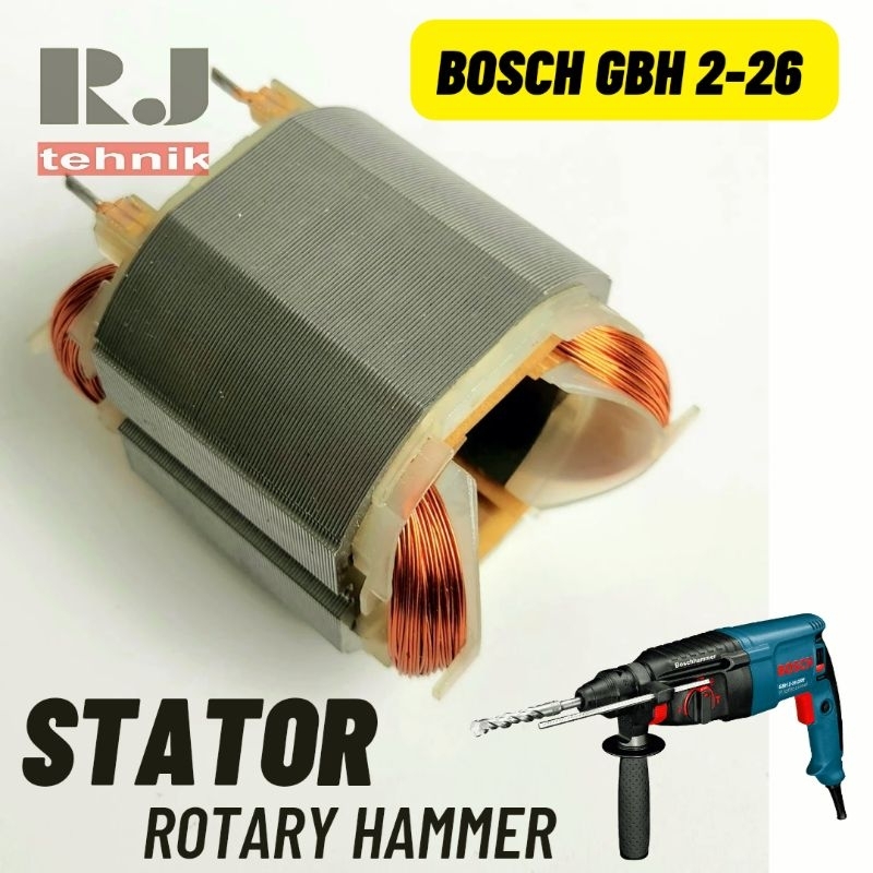 Bosch GBH 2-26 Stator Rumah Armature Bor Rotary Hammer GBH 226 DRE