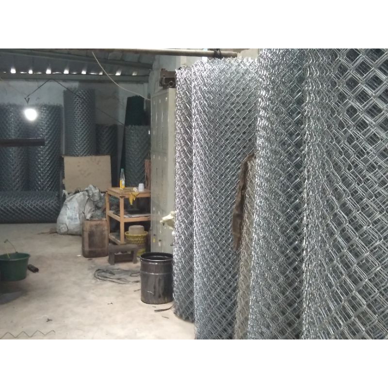 Kawat harmonika galvanis tebal 2,1mm kotak 5 x 5 cm