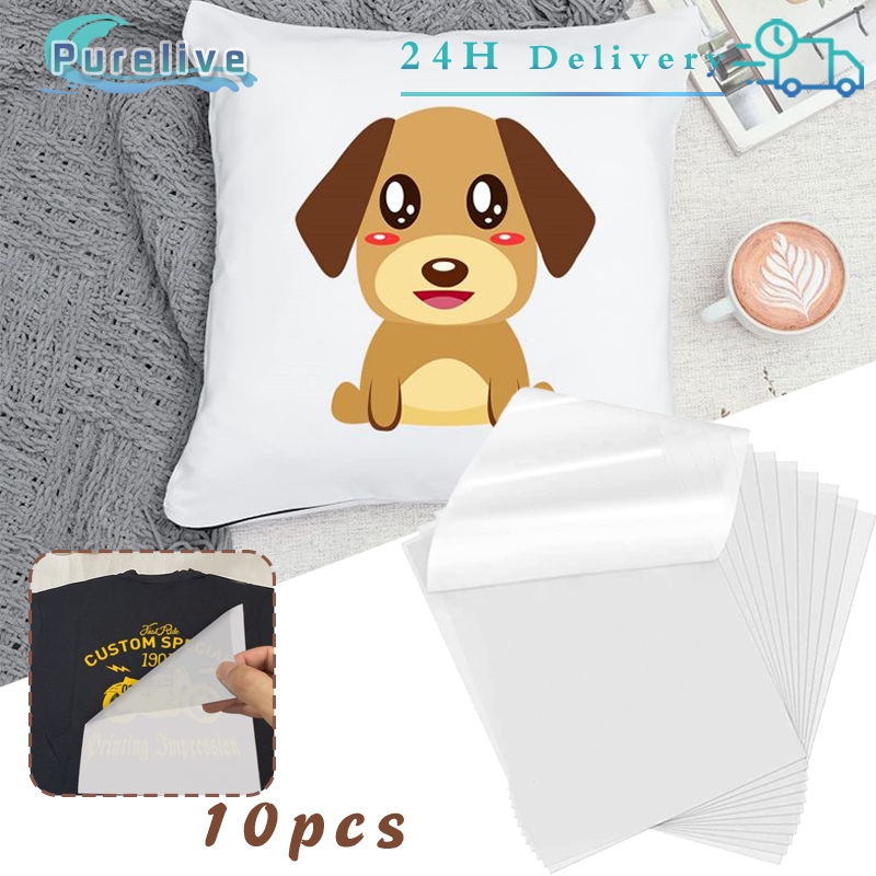 

10pcs A4 Cetak Sablon DTF Cetak Print Sablon DTF Siap Press Strika
