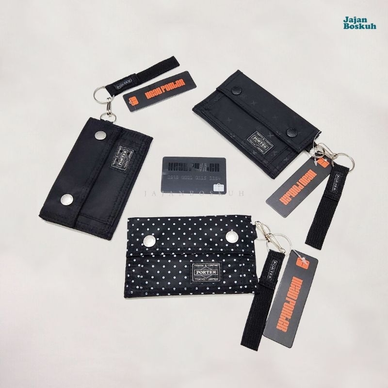 Dompet porter yoshida wallet button