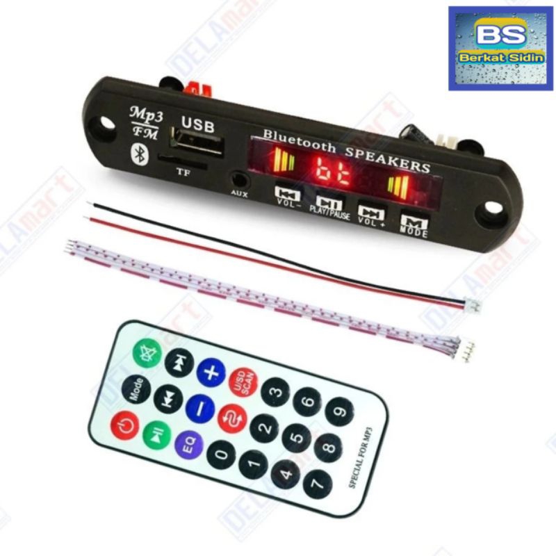 Modul Mp3 Bluetooth 12 Volt / Kit Modul Mp3 Bluetooth 12V