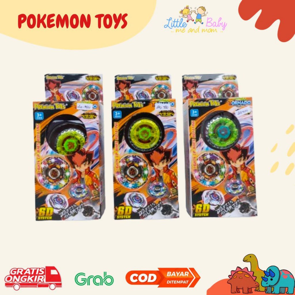 Mainan Gasing Lampu Beyblade Gasing