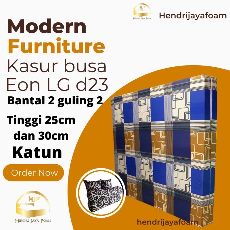 kasur busa/kasur lantai/kasur Inoac eon LG d23 tinggi 25 dan 30cm bahan katun bergaransi 10 tahun ng