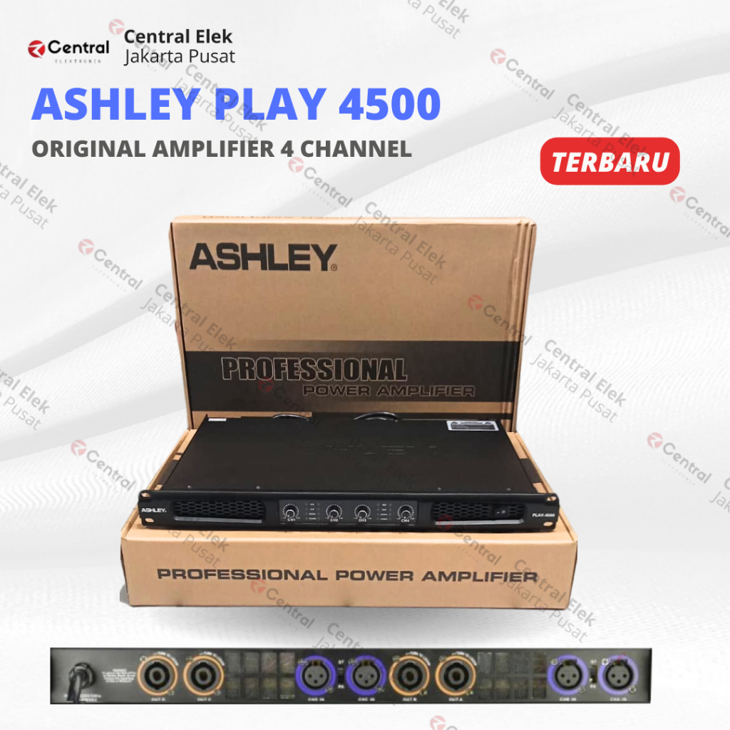 power ashley play4500 /  play 4500 - amplifier 4 channel