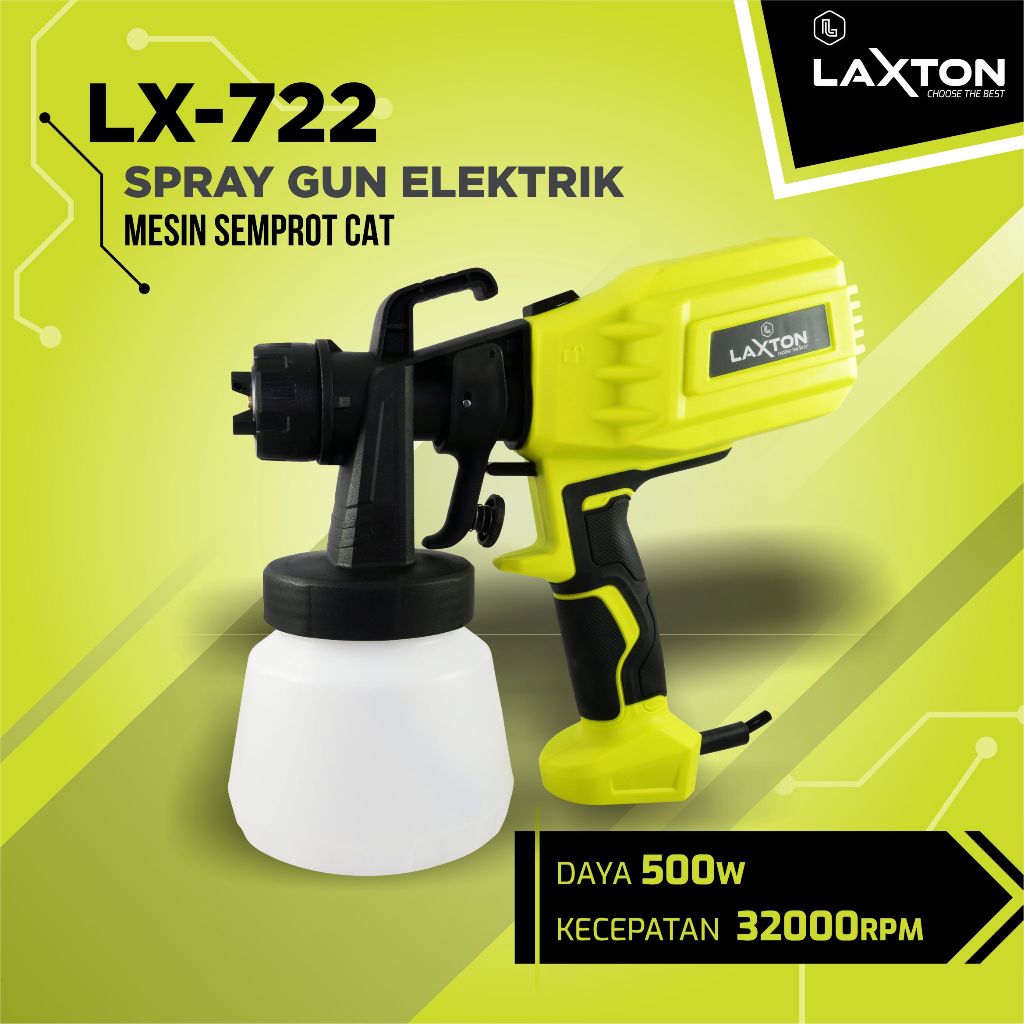 LAXTON Mesin semprot cat spray gun elektrik HEAVY DUTY LX722