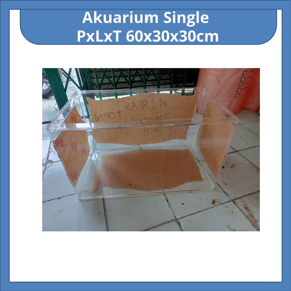 Akuarium Akrilik PxLxT 60x30x30cm