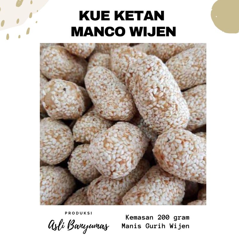 

KUE KETAN MANCO WIJEN | KHAS BANYUMAS | HARGA TERJANGKAU | FREE GIFT MIN BELANJA 50K (all item)