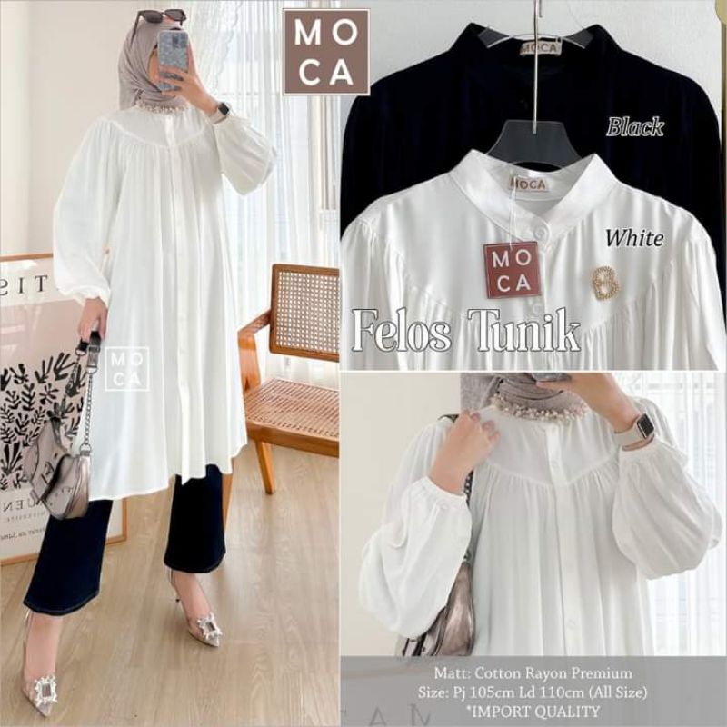 Felos tunik//rayon//moca