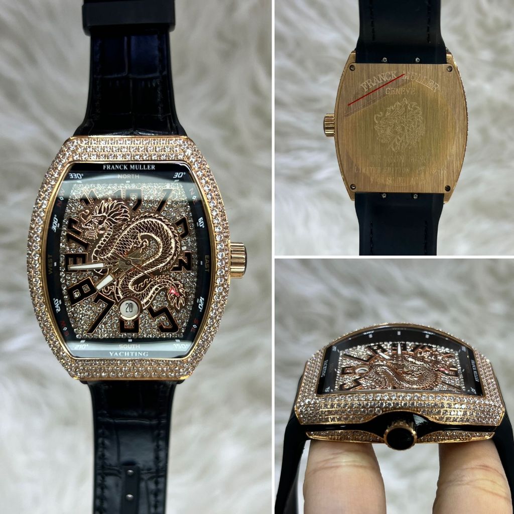 Jam Tangan Luxury FML Dragon Japan Automatic Leather Strap 44mm