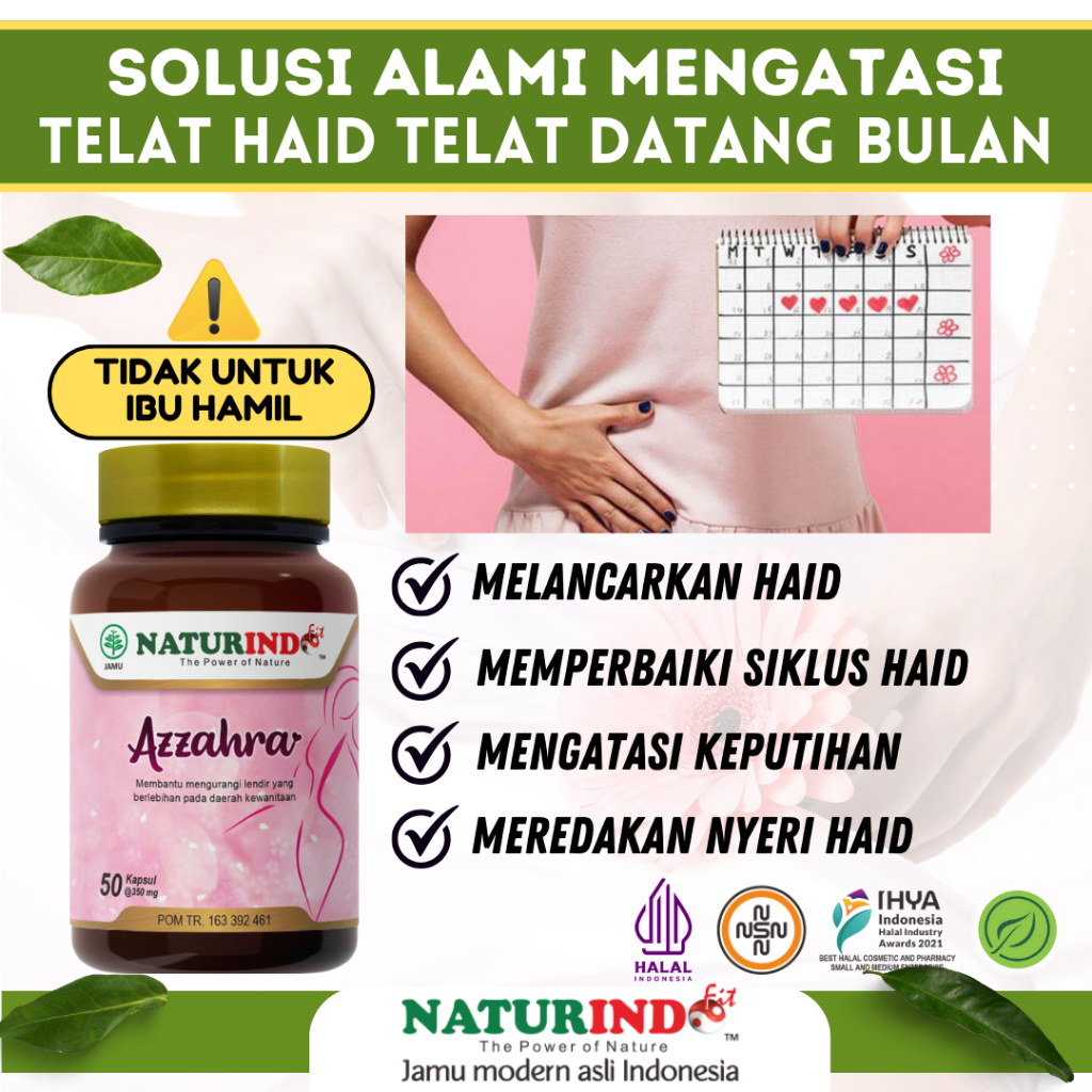 Obat Telat Haid Pelancar Haid Telat Dateng Bulan Telat Haid 1 2 3 4 Bulan Azzahra Naturindo