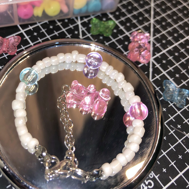 Gelang Permen Bear | Beads Bracelet Gummy Bear