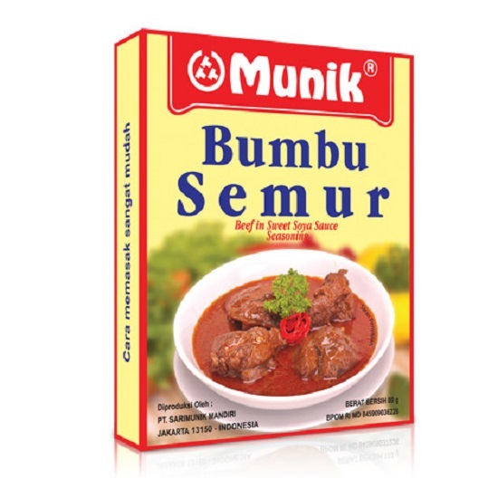 

Tchome Bumbu Masak instant Bumbu Munik Semur 80 Gr Pasti Enak