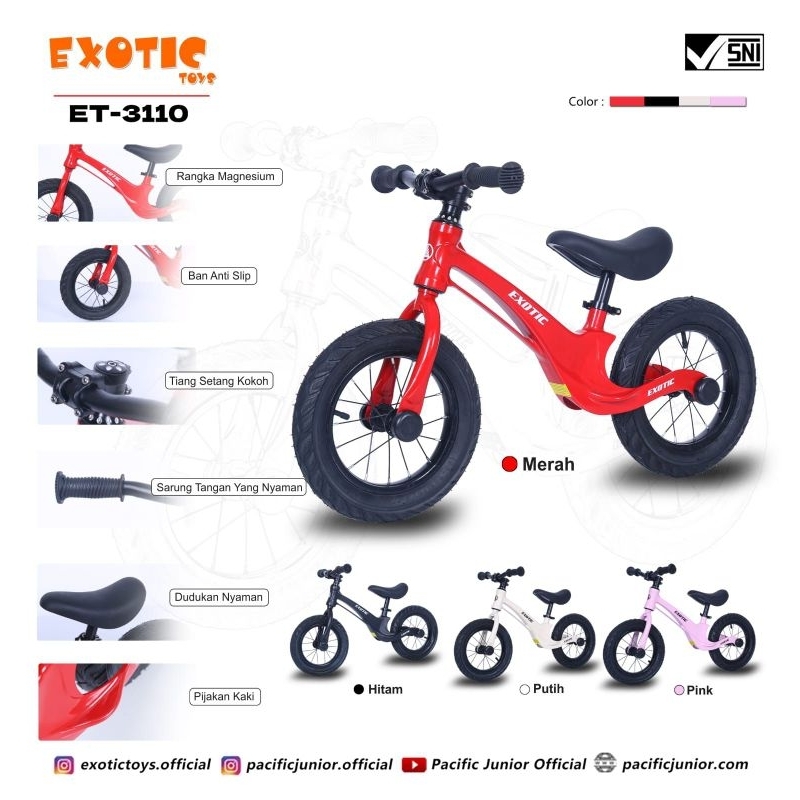 pushbike balance bike exotic pmb odessy aviator 5rider by element