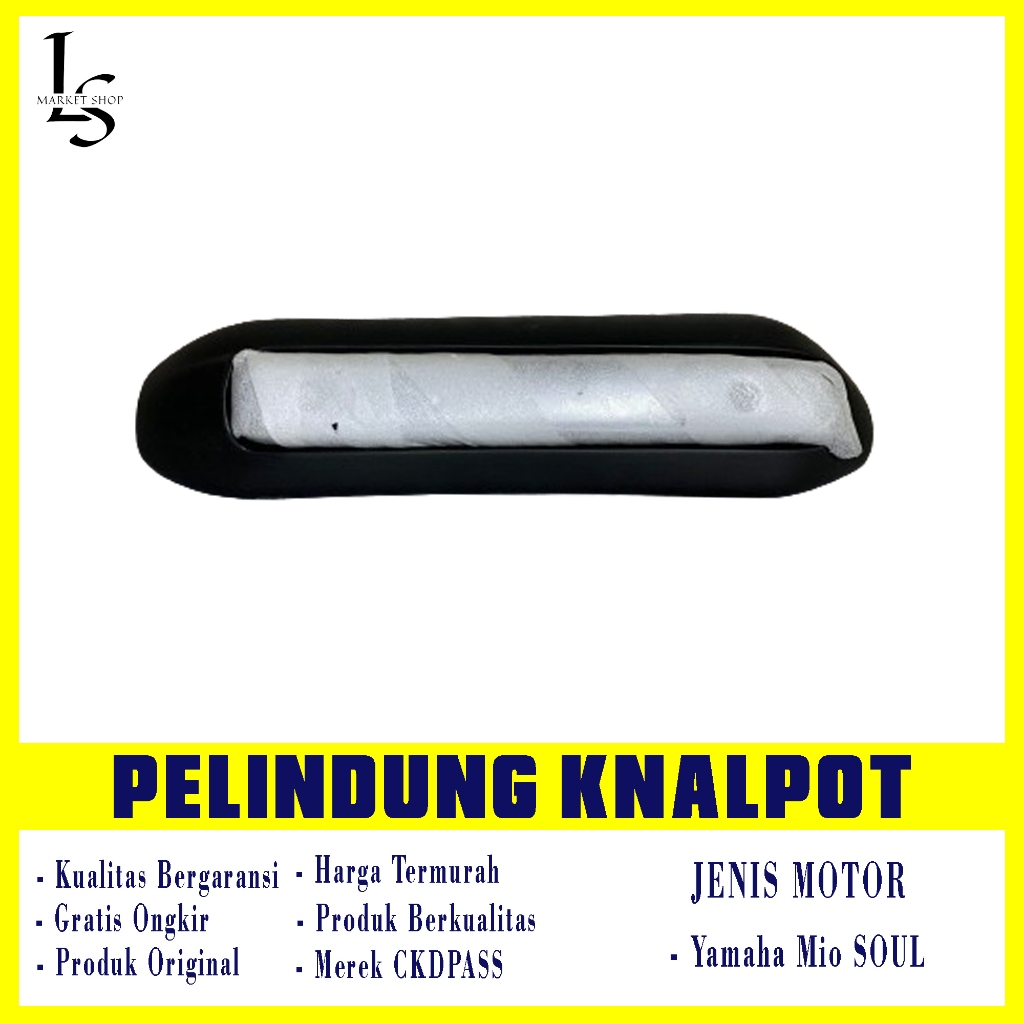 LSMARKETSHOP - Cover Knalpot Mio Soul Cover Kenalpot Mio Soul Muffler Knalpot Mio Soul Tutup Knalpot