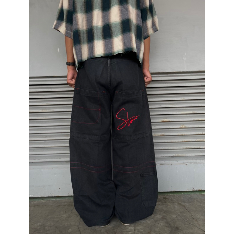 STONE.CO BIG POCKET BAGGY Y2K PANTS