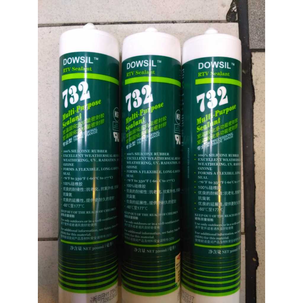 Dowsil 732 Multipurpose Sealant Clear 300ml Dow sil 732 300 ml silicone RTV Adhesive