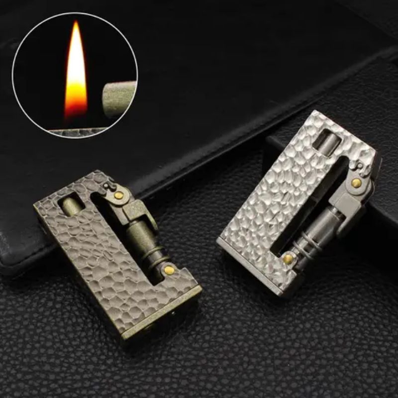 Korek Api Roda Minyak Korek Api Dolphin Antique koresene Hammered retro vintage Lighter