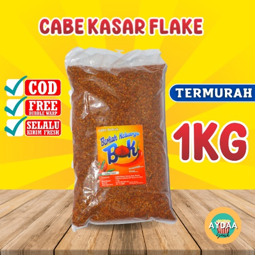 

12.12 FLASH SALE CABE BUBUK KASAR FLAKE KERING PEDAS 1KG CHILLI FLAKES BUBUK CABE PEDAS !!!