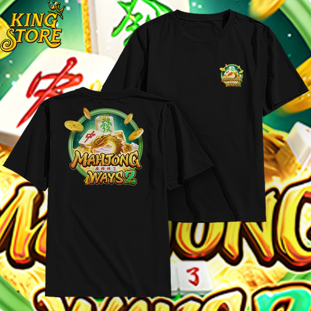 Kaos T-shirt Baju PG Shop Mahjong Ways Distro Atasan Pria wanita Game Slot-Kaos distro Kaos Pragmati