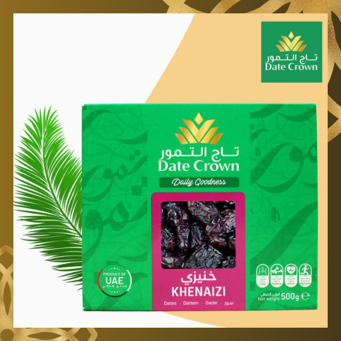 

Date Crown Kurma Khenaizi 1 Kg Premium