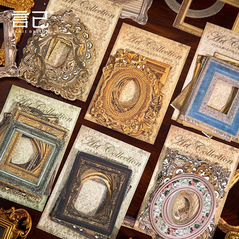 

LP 30 PCs Frame Old Vintage Greek Retro Paper Deco DIY Craft